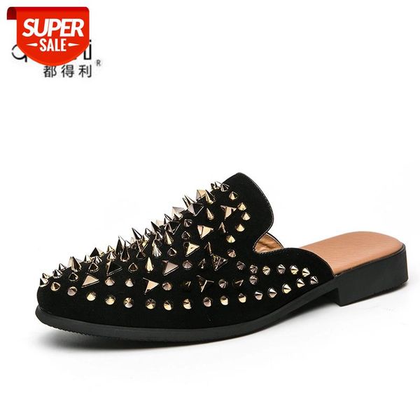 spring elegant luxury leatherwear men's shoes gold men's shoes casual rivet sequin flat sheep leather loafers mules #ij4g, Black
spring elegant luxury leatherwear men's shoes gold men's shoes casual rivet sequin flat sheep leather loafers mules #ij4g, Black