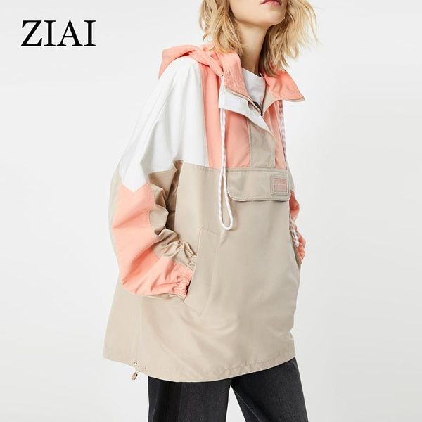 women's trench coats ziai 2021 spring hoodie coat women short loose hooded tide fashion young jacket leisure windproof zw-fy0361, Tan;black
women's trench coats ziai 2021 spring hoodie coat women short loose hooded tide fashion young jacket leisure windproof zw-fy0361, Tan;black