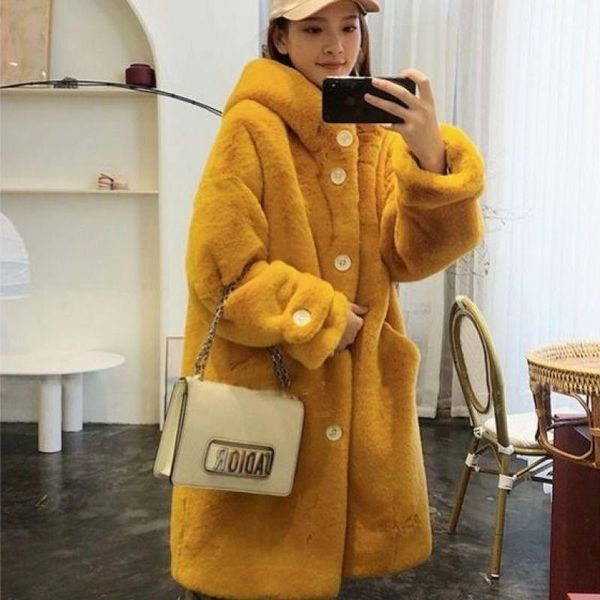 2021 new arrivals women's faux fur coats winter female overcoat imitation mink velvet hooded trendy lady outerwear thick clothes, Black
2021 new arrivals women's faux fur coats winter female overcoat imitation mink velvet hooded trendy lady outerwear thick clothes, Black
