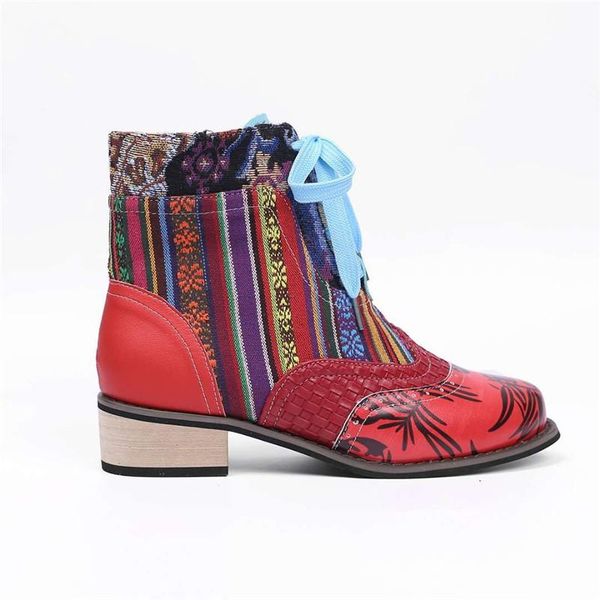 autumn winter vintage splicing printed ankle boots for women shoes leather retro block high heels women boots 2020, Black
autumn winter vintage splicing printed ankle boots for women shoes leather retro block high heels women boots 2020, Black