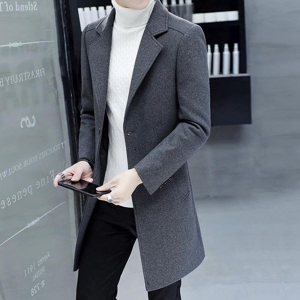 2020 new style men keep warm in winter slim fit woolen cloth coat single breasted men slim fit casual jacket plus size s-4xl, Black
2020 new style men keep warm in winter slim fit woolen cloth coat single breasted men slim fit casual jacket plus size s-4xl, Black