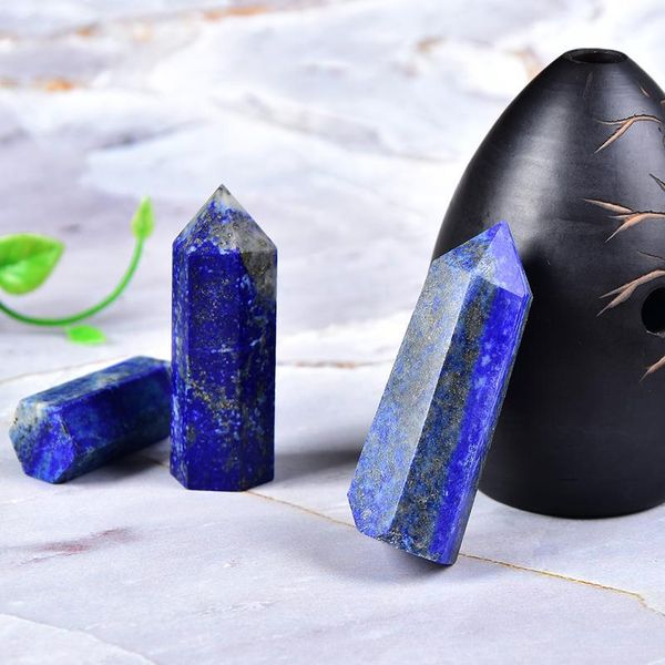 1pc natural crystal lapis hexagonal column crystal point mineral repair home furnishing diy gift de qylnsp, Black
1pc natural crystal lapis hexagonal column crystal point mineral repair home furnishing diy gift de qylnsp, Black