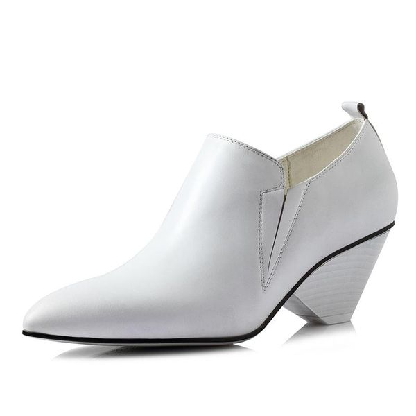 retro pumps for women solid pointed toe pumps genuine leather strange heels shoes woman brand office shoes, Black
retro pumps for women solid pointed toe pumps genuine leather strange heels shoes woman brand office shoes, Black
