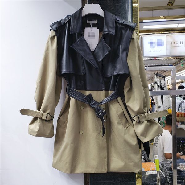 lanmrem autumn new pu leather split loose trench double-breasted women's mid-length windbreaker coat for women autumn new 2a845 1028, Tan;black
lanmrem autumn new pu leather split loose trench double-breasted women's mid-length windbreaker coat for women autumn new 2a845 1028, Tan;black