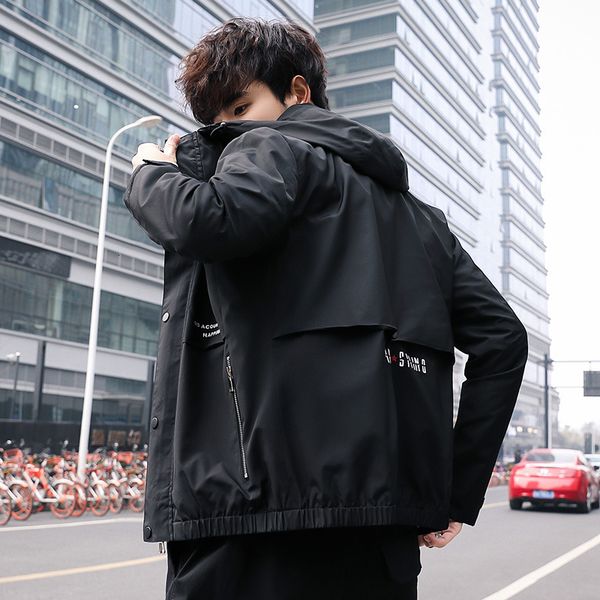 8507 men's coat spring new korean versatile tooling jacket fashion brand clothes, Black;brown
8507 men's coat spring new korean versatile tooling jacket fashion brand clothes, Black;brown