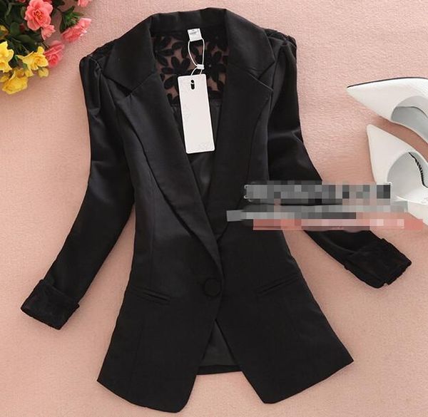 осень горячие кружева blazer женщины зингель кнопка отложной воротник blazer куртки женские feminino, White;black
осень горячие кружева blazer женщины зингель кнопка отложной воротник blazer куртки женские feminino, White;black