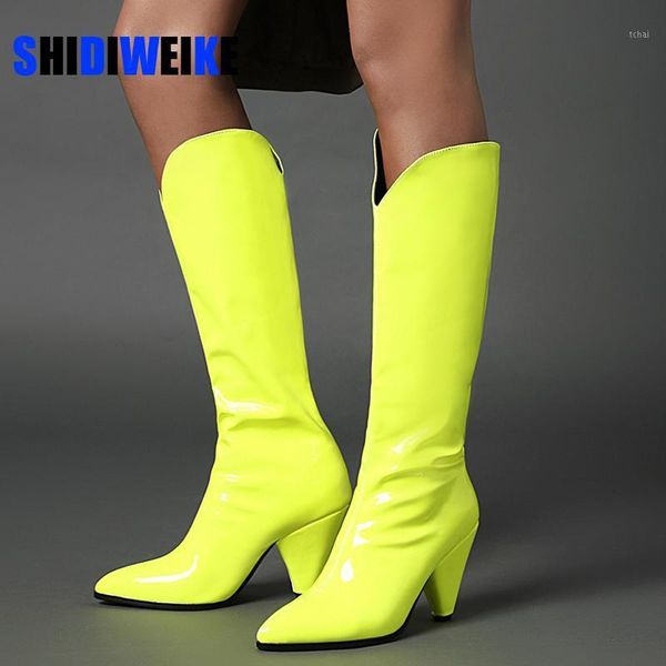 boots 2021 female synthetic leather western winter women knee high night club shoes woman big size chunky heels ac1001, Black
boots 2021 female synthetic leather western winter women knee high night club shoes woman big size chunky heels ac1001, Black