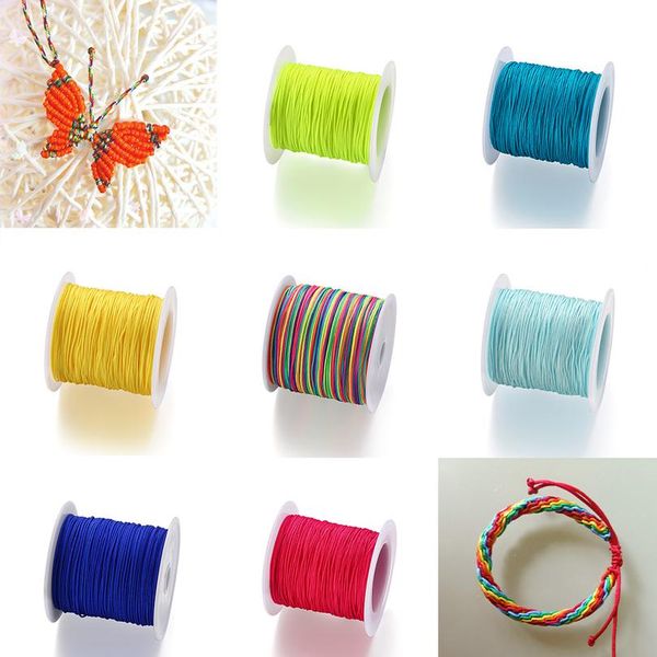 50m/roll 0.8mm colorful nylon cord thread cotton cord thread string for diy jewelry making findings accessories supplies bbysap, White;red
50m/roll 0.8mm colorful nylon cord thread cotton cord thread string for diy jewelry making findings accessories supplies bbysap, White;red