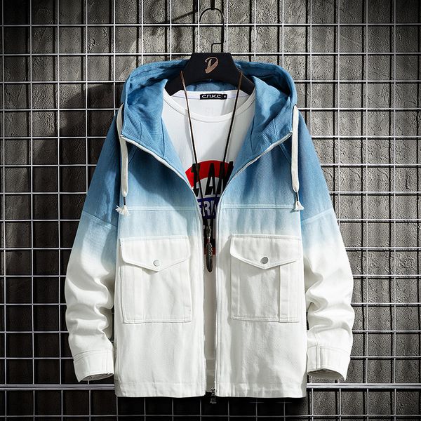 2021 spring new fashion gradient color streetwear casual jacket men hooded windbreaker coat plus size 5xl 6xl, Black;brown
2021 spring new fashion gradient color streetwear casual jacket men hooded windbreaker coat plus size 5xl 6xl, Black;brown
