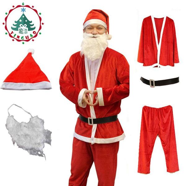 christmas hat santa claus costume cosplay santa claus clothes fancy dress in christmas man 5pcs/set costume suit for adults1
christmas hat santa claus costume cosplay santa claus clothes fancy dress in christmas man 5pcs/set costume suit for adults1