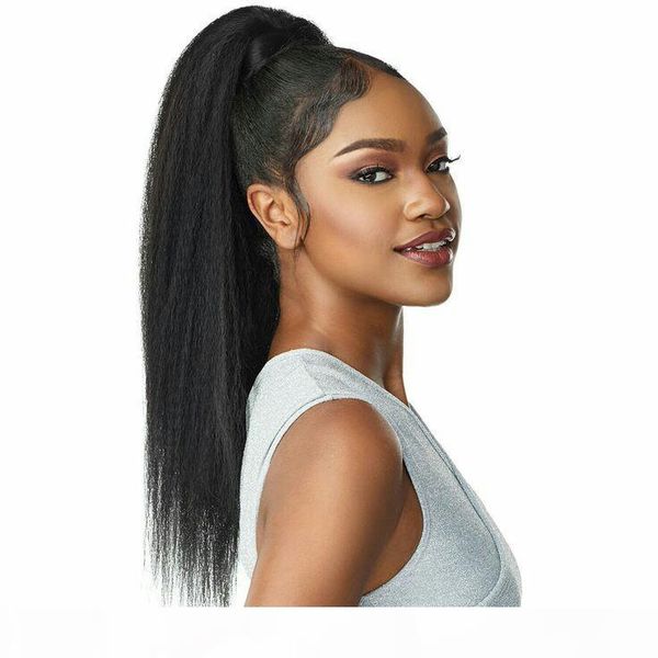 new arrival coarse yaki ponytail 100% human hair drawstring pony tails with clips in peruvian virgin kinky straight ponytail hair extensions, Black
new arrival coarse yaki ponytail 100% human hair drawstring pony tails with clips in peruvian virgin kinky straight ponytail hair extensions, Black
