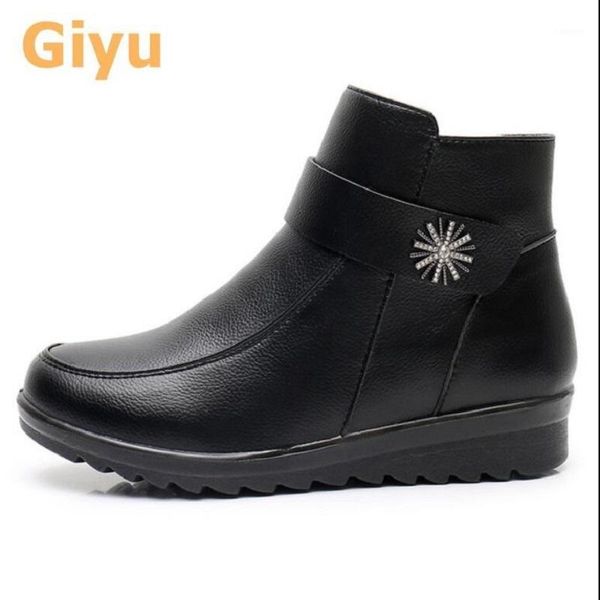 2020 new autumn winter mother wool warm cotton boots soft-soled non-slip cowhide women's shoes genuine leather ladies short boot1, Black
2020 new autumn winter mother wool warm cotton boots soft-soled non-slip cowhide women's shoes genuine leather ladies short boot1, Black