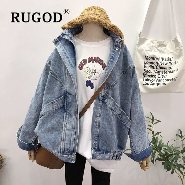 boyfriend casual demin jacket autumn korean style vintage jeans coat plus size long-sleeved loose streetwear outwears 2020x1016, Black;brown
boyfriend casual demin jacket autumn korean style vintage jeans coat plus size long-sleeved loose streetwear outwears 2020x1016, Black;brown
