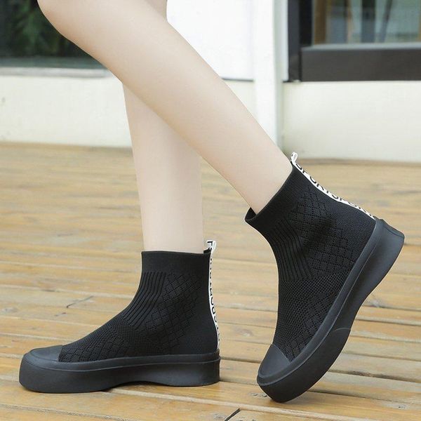 elastic cloth sock boots women round toe slip on autumn ankle boots female casula flat platform shoes dropshipping knitted, Black
elastic cloth sock boots women round toe slip on autumn ankle boots female casula flat platform shoes dropshipping knitted, Black