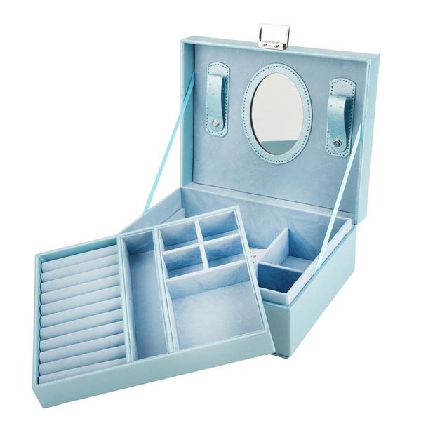2021 new fashion double layer portable lager jewelry case leather jewelry box organizer princess dressing birthday gift /casket, Pink;blue
2021 new fashion double layer portable lager jewelry case leather jewelry box organizer princess dressing birthday gift /casket, Pink;blue
