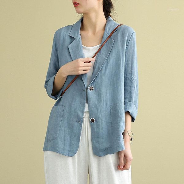 johnature spring summer simple leisure solid color pockets cotton linen coats 2020 new loose comfortable all-match women coat1, Black;brown
johnature spring summer simple leisure solid color pockets cotton linen coats 2020 new loose comfortable all-match women coat1, Black;brown