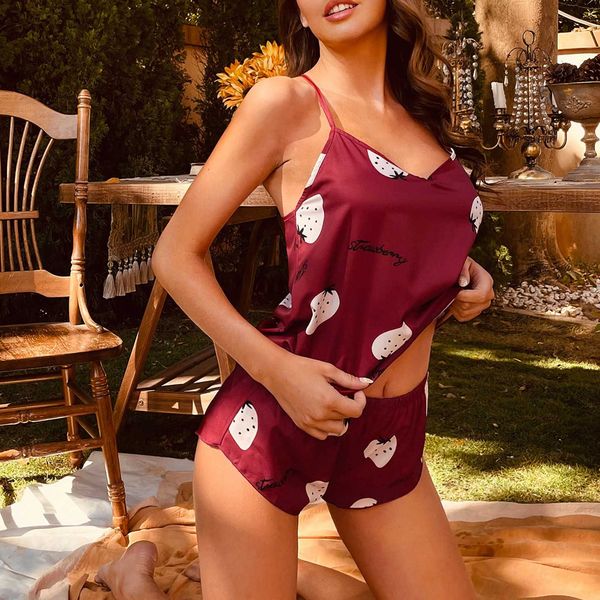 2021 satin silk nightwear pajamas women lingerie underwear sleepwear leopard shorts tank female v-neck sleeveless, Black;white
2021 satin silk nightwear pajamas women lingerie underwear sleepwear leopard shorts tank female v-neck sleeveless, Black;white