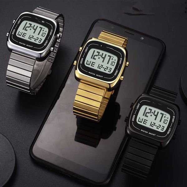 alloy steel leather hand strap mens large screen waterproof watch multi-function electronic wrist watch retro gold wristwatchs electroplati, Slivery;brown
alloy steel leather hand strap mens large screen waterproof watch multi-function electronic wrist watch retro gold wristwatchs electroplati, Slivery;brown