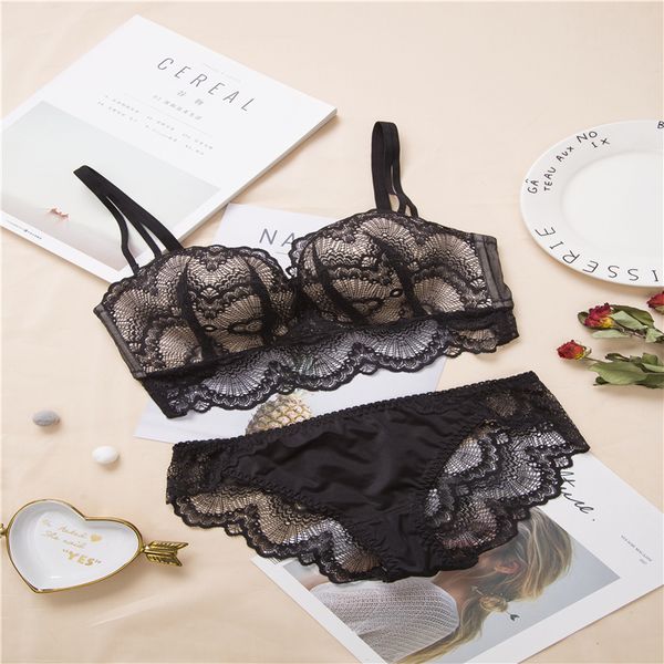 lace underwear women and panty set bralett push up bra pl lingerie back closure a b cup, Black;white
lace underwear women and panty set bralett push up bra pl lingerie back closure a b cup, Black;white