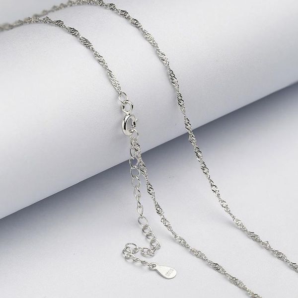 chains 925 sterling silver 1.3mm water-wave necklace chain fit for pendant charm women s925 jewelry gift
chains 925 sterling silver 1.3mm water-wave necklace chain fit for pendant charm women s925 jewelry gift