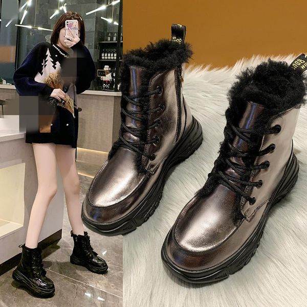 woman flat ankle boots shoes booties ladies winter footwear luxury designer round toe plus velvet warm boots women botas mujer, Black
woman flat ankle boots shoes booties ladies winter footwear luxury designer round toe plus velvet warm boots women botas mujer, Black