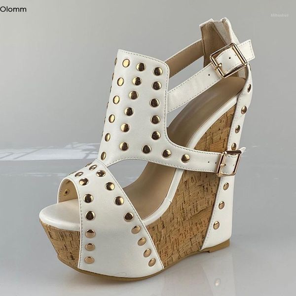 sandals olomm 2021 handmade women studded wedges heels open toe white club wear shoes us plus size 4-.51, Black
sandals olomm 2021 handmade women studded wedges heels open toe white club wear shoes us plus size 4-.51, Black