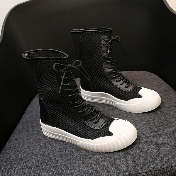 women flat botttom knitted socks boots high short boots female 2020 spring autumn casual woven mesh increased martin, Black
women flat botttom knitted socks boots high short boots female 2020 spring autumn casual woven mesh increased martin, Black