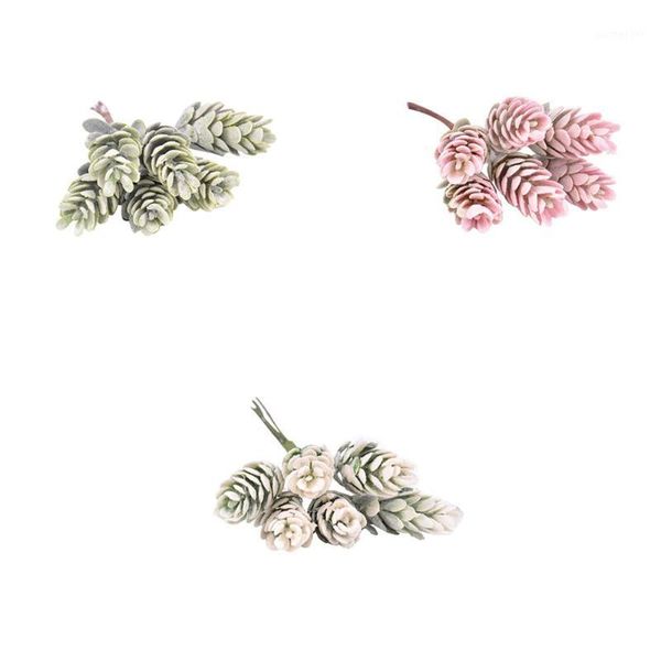 6 heads artificial pine nuts cones artificial flowers pineapple grass for wedding christmas decoration shooting props1
6 heads artificial pine nuts cones artificial flowers pineapple grass for wedding christmas decoration shooting props1