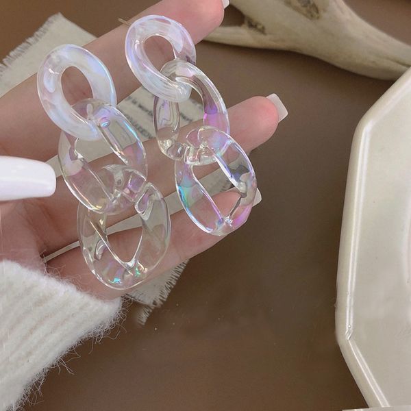 magic mermaid chain earrings 925 silver needle personality resin temperament french earrings female
magic mermaid chain earrings 925 silver needle personality resin temperament french earrings female