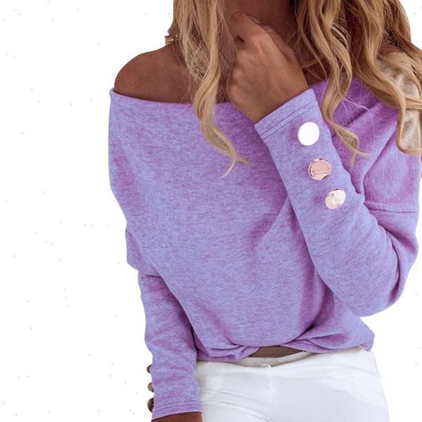 women off shoulder purple womens solid color casual long sleeve womens button shirt blouse 4, White
women off shoulder purple womens solid color casual long sleeve womens button shirt blouse 4, White