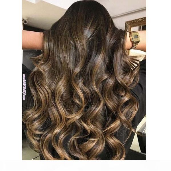 13x6 highlight brown blonde body wave 360 lace frontal wigs with baby hair bleached knots glueless full lace human hair wigs pre plucked, Black
13x6 highlight brown blonde body wave 360 lace frontal wigs with baby hair bleached knots glueless full lace human hair wigs pre plucked, Black