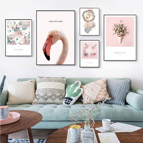 scandinavian pink theme flamingo and flowers quote poster prints wall art canvas painting nordic picture home decoration
scandinavian pink theme flamingo and flowers quote poster prints wall art canvas painting nordic picture home decoration