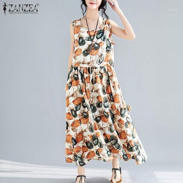 zanzea 2020 women sleeveless long dress summer vintage floral printed beach sundress bohemian tanks vestido sarafans plus size1, Black;gray
zanzea 2020 women sleeveless long dress summer vintage floral printed beach sundress bohemian tanks vestido sarafans plus size1, Black;gray