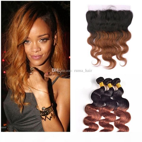 two tone human hair weaves with lace frontal closure 1b 30 auburn lace frontal with bundles ombre body wave human hair weaves, Black;brown
two tone human hair weaves with lace frontal closure 1b 30 auburn lace frontal with bundles ombre body wave human hair weaves, Black;brown
