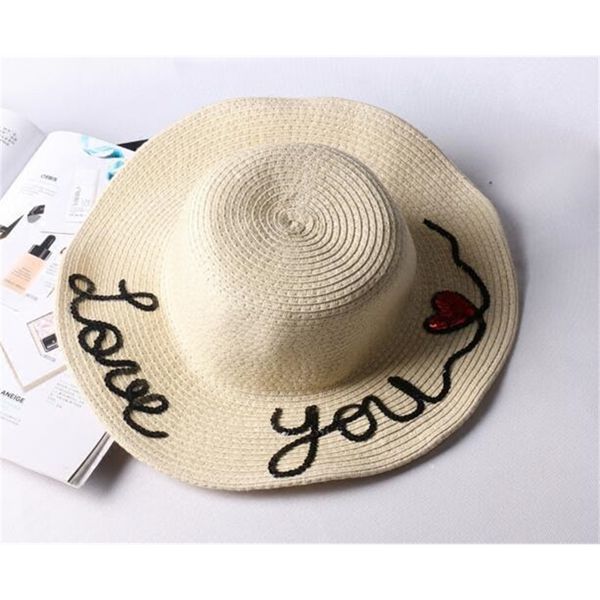 fashion women summer handmade love you paillette fedora straw sun beach hat for kids y200714, Blue;gray
fashion women summer handmade love you paillette fedora straw sun beach hat for kids y200714, Blue;gray