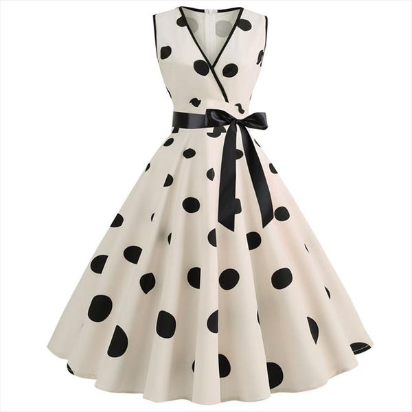 print robe femme vintage dress 2021 women summer polka dot casual swing vestidos elegant pin up rockabilly party dress plus size, Black;gray
print robe femme vintage dress 2021 women summer polka dot casual swing vestidos elegant pin up rockabilly party dress plus size, Black;gray