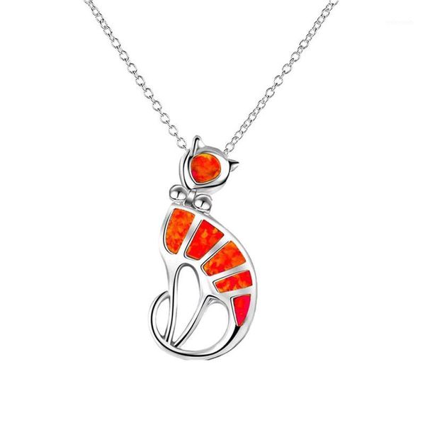 pendant necklaces cute lucky cat opal & pendants fashion tone ocean blue animal necklace for women jewelry1, Silver
pendant necklaces cute lucky cat opal & pendants fashion tone ocean blue animal necklace for women jewelry1, Silver