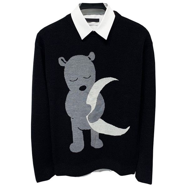 new luxury men 2021 winter gentleman embroidered bear moon mesh pullovers asian plug # e3 loah, White;black
new luxury men 2021 winter gentleman embroidered bear moon mesh pullovers asian plug # e3 loah, White;black