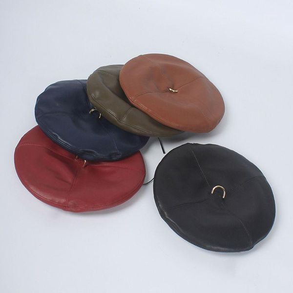 klv simple wild women flat cap winter imitation leather beret fashion charming lady hat1, Blue;gray
klv simple wild women flat cap winter imitation leather beret fashion charming lady hat1, Blue;gray