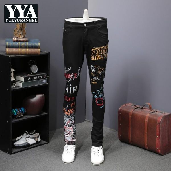 new fashion printed mens stretchy denim pencil pants full length black high street jeans male casual slim fit skinny trousers, Blue
new fashion printed mens stretchy denim pencil pants full length black high street jeans male casual slim fit skinny trousers, Blue