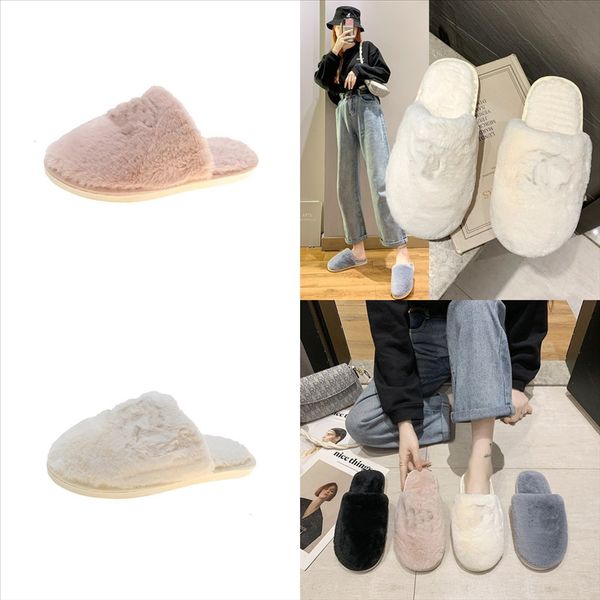 3irk8 flat-bottomed wool slippers wear slippers new plush women fashion lazy, Black
3irk8 flat-bottomed wool slippers wear slippers new plush women fashion lazy, Black