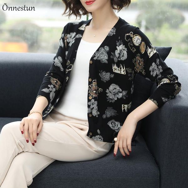 plus size sweater for women new autumn v neck print female cardigan outerwear knitwear single-breasted cardigans, White
plus size sweater for women new autumn v neck print female cardigan outerwear knitwear single-breasted cardigans, White