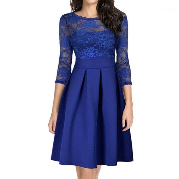 casual dresses elegant lace midi dress for women three quarter sleeve patchwork round neck high waist draped party vestidos clothing1, Black;gray
casual dresses elegant lace midi dress for women three quarter sleeve patchwork round neck high waist draped party vestidos clothing1, Black;gray