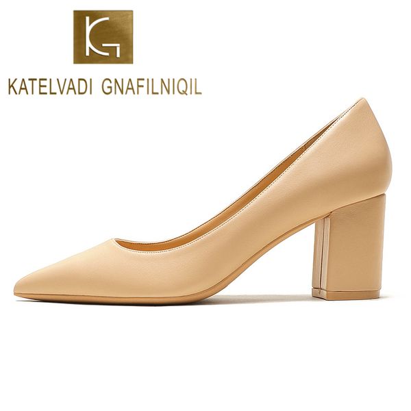 katelvadi shoes woman pumps 6.5cm high heels pointed toe split leather beige shoes square heels women shoes hzl006 c0202, Black
katelvadi shoes woman pumps 6.5cm high heels pointed toe split leather beige shoes square heels women shoes hzl006 c0202, Black