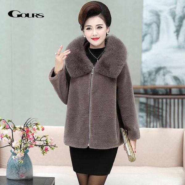 gours real fur jacket women winter coats and jackets natural wool clothes with fur hood thick warm full sleeve new ld9161, Black
gours real fur jacket women winter coats and jackets natural wool clothes with fur hood thick warm full sleeve new ld9161, Black