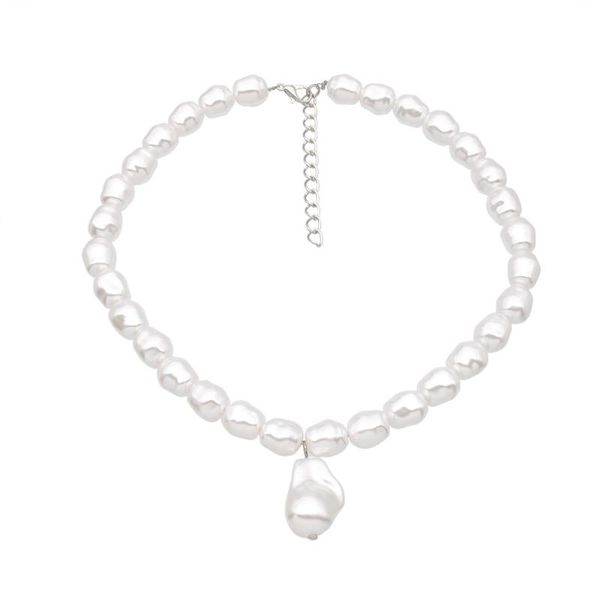 chokers fashion jewelry 2020 new european and american fashion irregular white pearl clavicle chain for women accessories, Golden;silver
chokers fashion jewelry 2020 new european and american fashion irregular white pearl clavicle chain for women accessories, Golden;silver