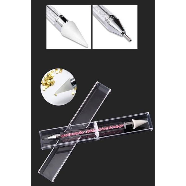 2 way double crystal rhinestone dotting drill dot painting point pen acrylic nail art manicure polish tool qyledv, Silver
2 way double crystal rhinestone dotting drill dot painting point pen acrylic nail art manicure polish tool qyledv, Silver