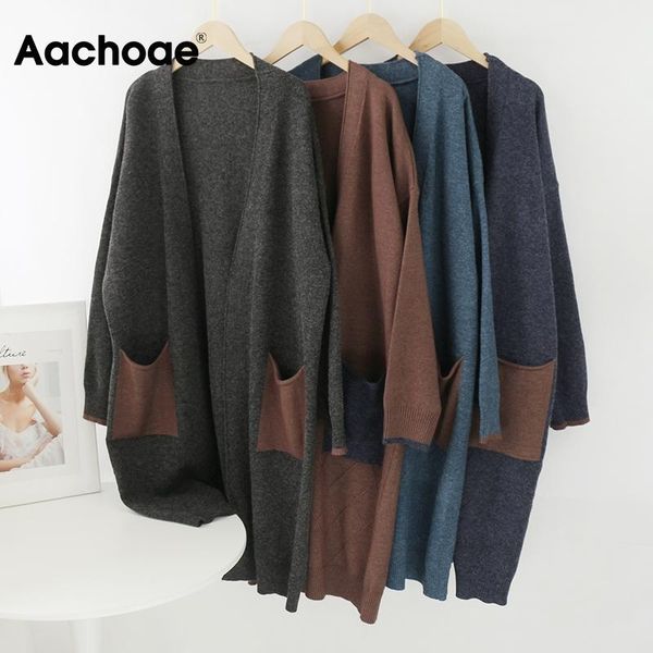 aachoae casual loose patchwork long cardigan women v neck vintage pockets sweater batwing long sleeve knitted outerwear coat, White
aachoae casual loose patchwork long cardigan women v neck vintage pockets sweater batwing long sleeve knitted outerwear coat, White