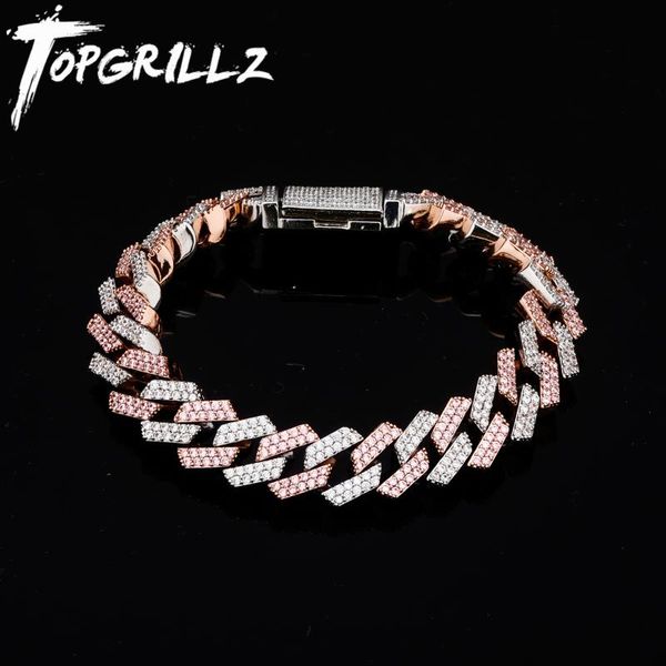 rillz 14mm big box clasp miami cuban link bracelet gold silver color iced out cubic zircon rock hip hop style men's jewelry, Black
rillz 14mm big box clasp miami cuban link bracelet gold silver color iced out cubic zircon rock hip hop style men's jewelry, Black