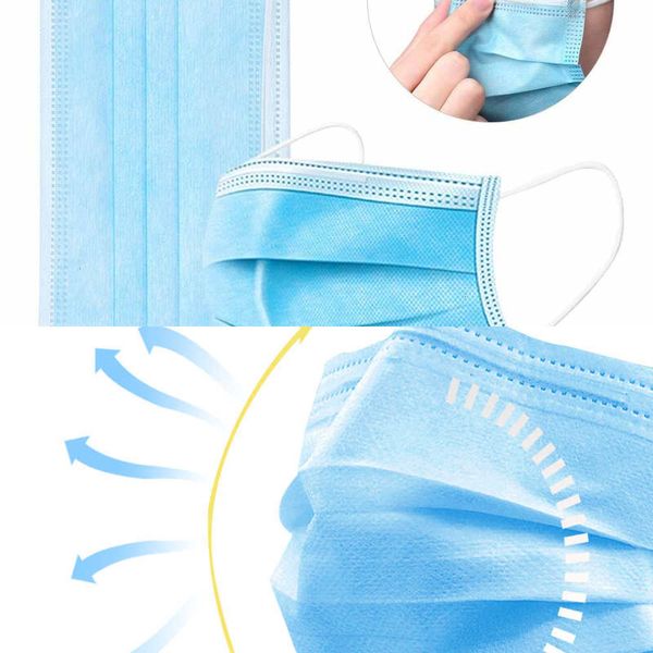 mask disposable high facemask quality face 3 ply manufacturer